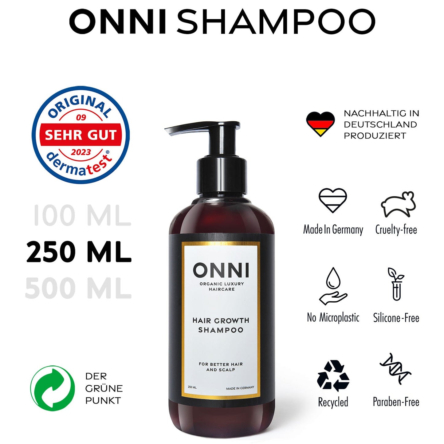 Hair Growth Shampoo 250 ml - ONNI.de
