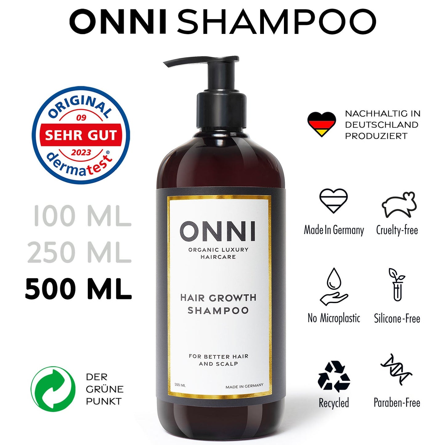 Hair Growth Shampoo 500 ml - ONNI.de