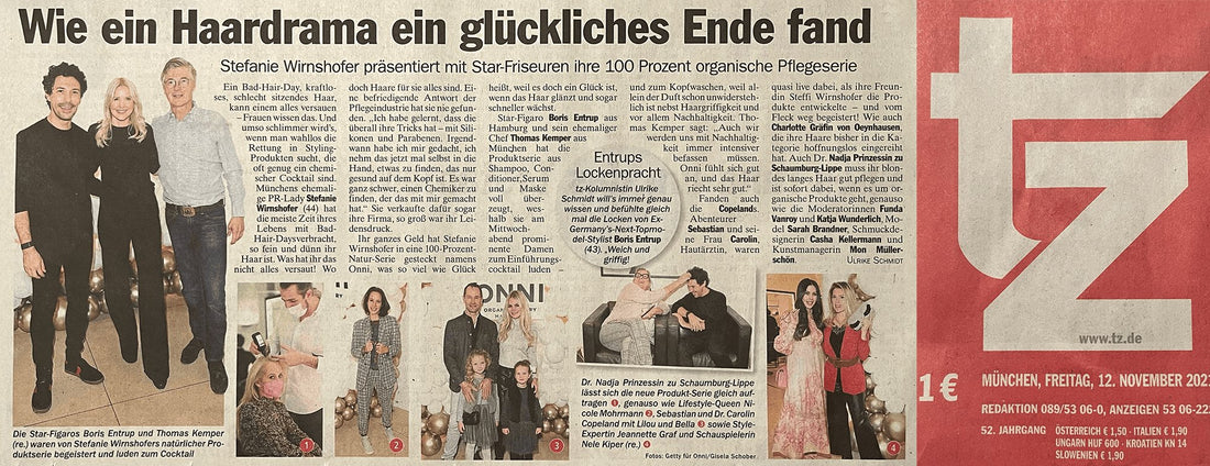 ONNI in der Presse - TZ München: Wie ein Haardrama ein glückliches Ende fand - ONNI.de