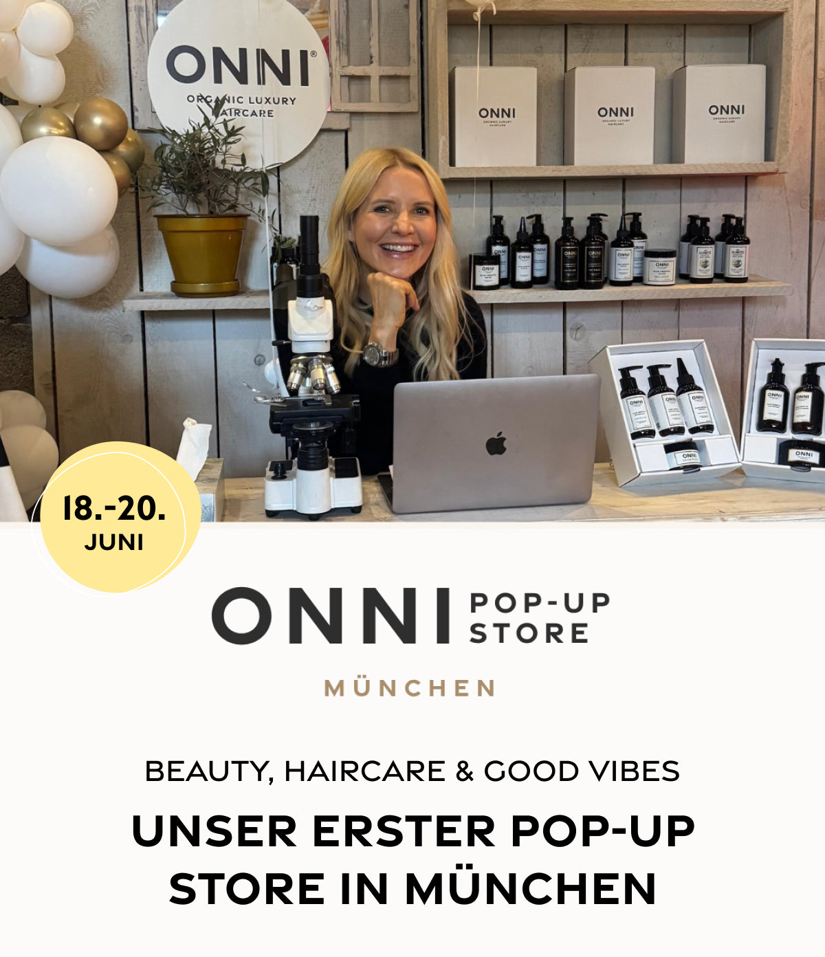 ONNI Pop Up Store München, Stefanie Wirnshofer im ONNI Store im Glockenbachviertel, 18. bis 20. Juni 2026