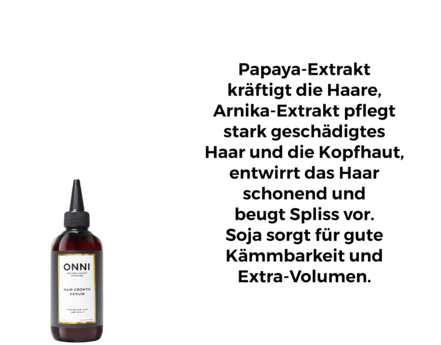 ONNI Hair Growth Serum mit Papaya und Arnika Extrakt