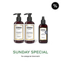ONNI SENSITIVE Routine: Shampoo, Conditioner und Heat Protector, Sunday Special