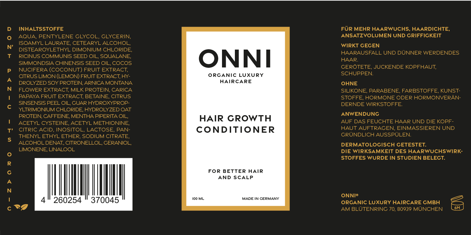 Hair Growth Shampoo Reisegröße 100 ml - ONNI.de