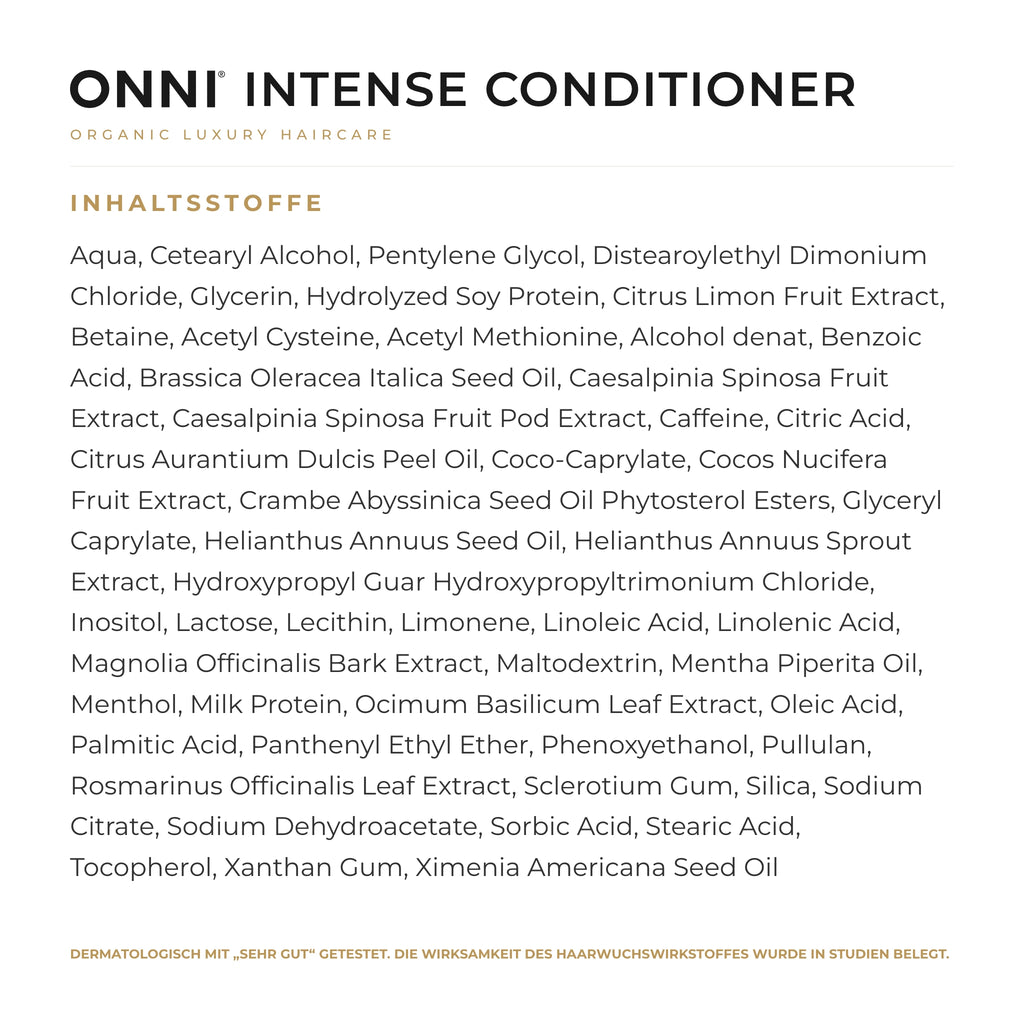 ONNI INTENSE Conditioner Inhaltsstoffe – vollständige INCI-Liste
