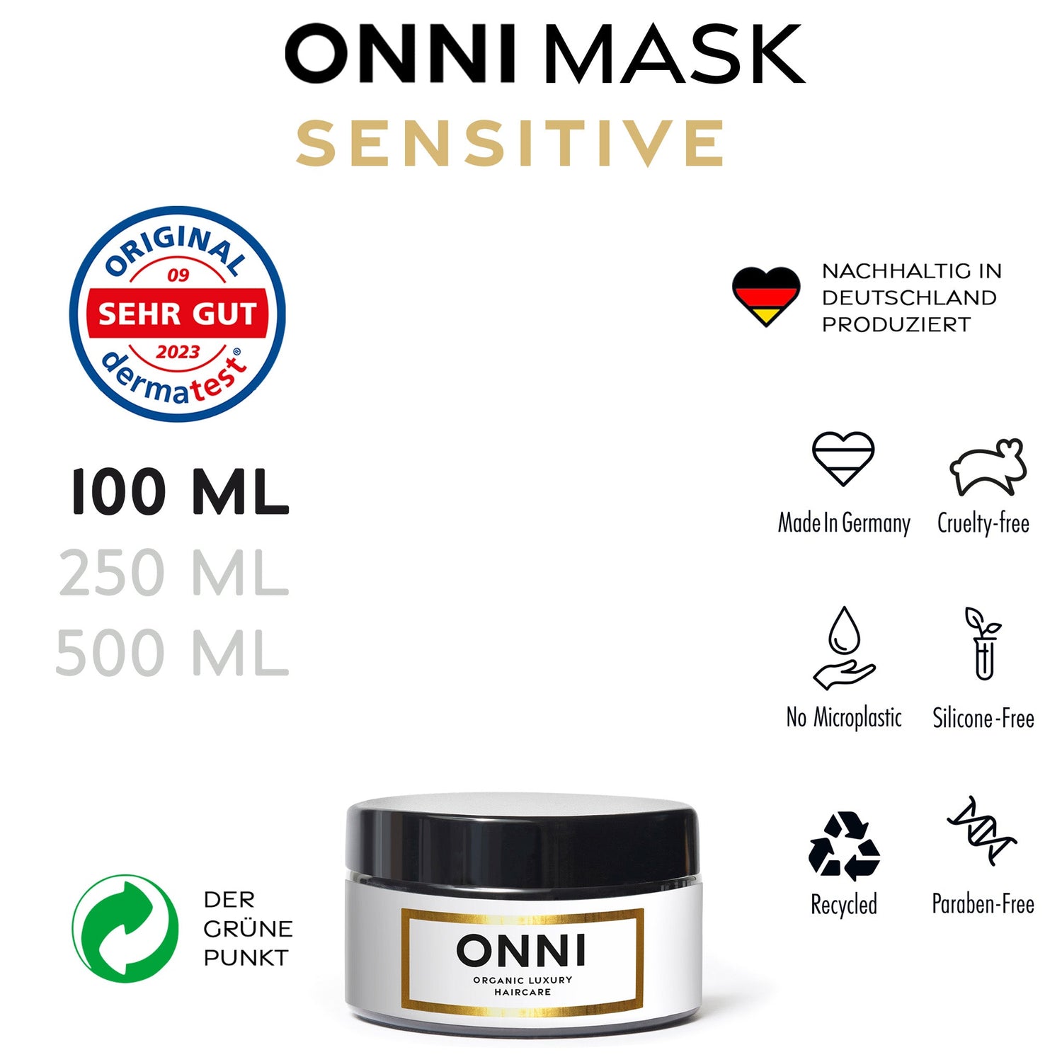 SENSITIVE Hair Growth Mask 100ml - ONNI.de