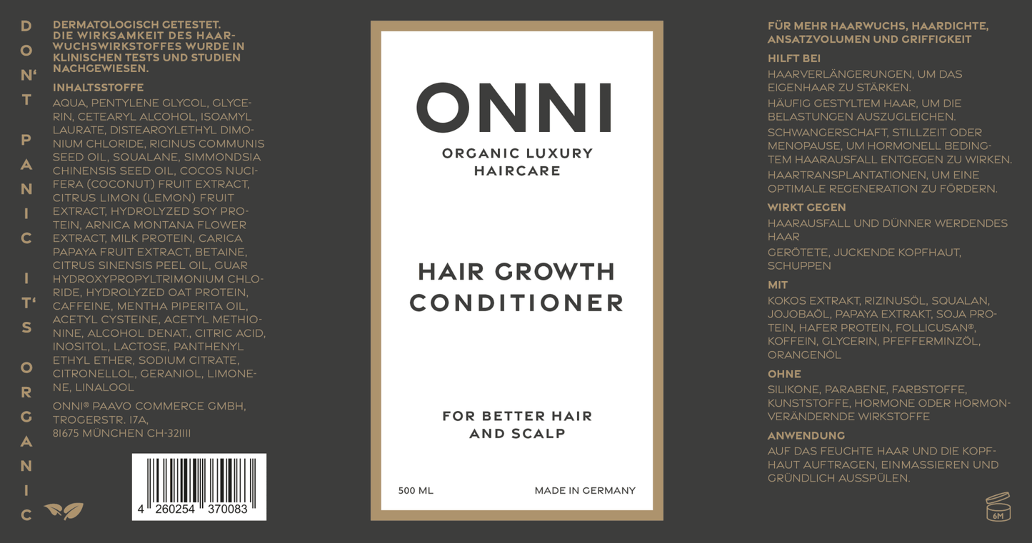 Hair Growth Conditioner 500 ml - ONNI.de