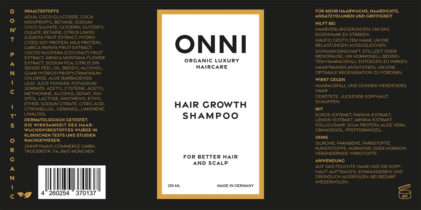 Hair Growth Shampoo 250 ml - ONNI.de